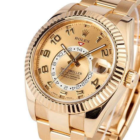 sky-dweller rolex gold|rolex gold sky dweller price.